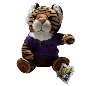 The Petting Zoo Tiger Plush with Purple “The Players” Hoodie